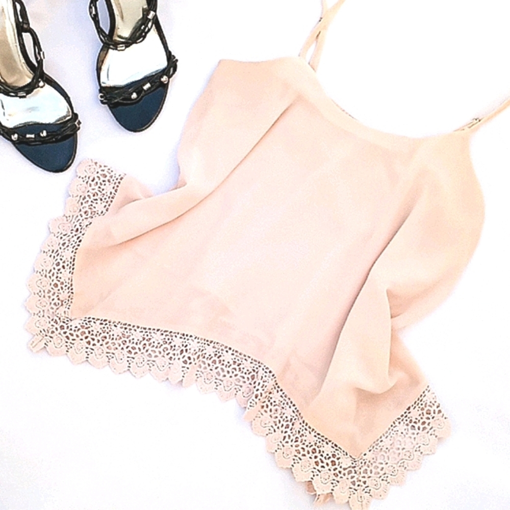 F21 Lace Trim Top